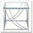 Brianne Chrome Square Glass Top End Table