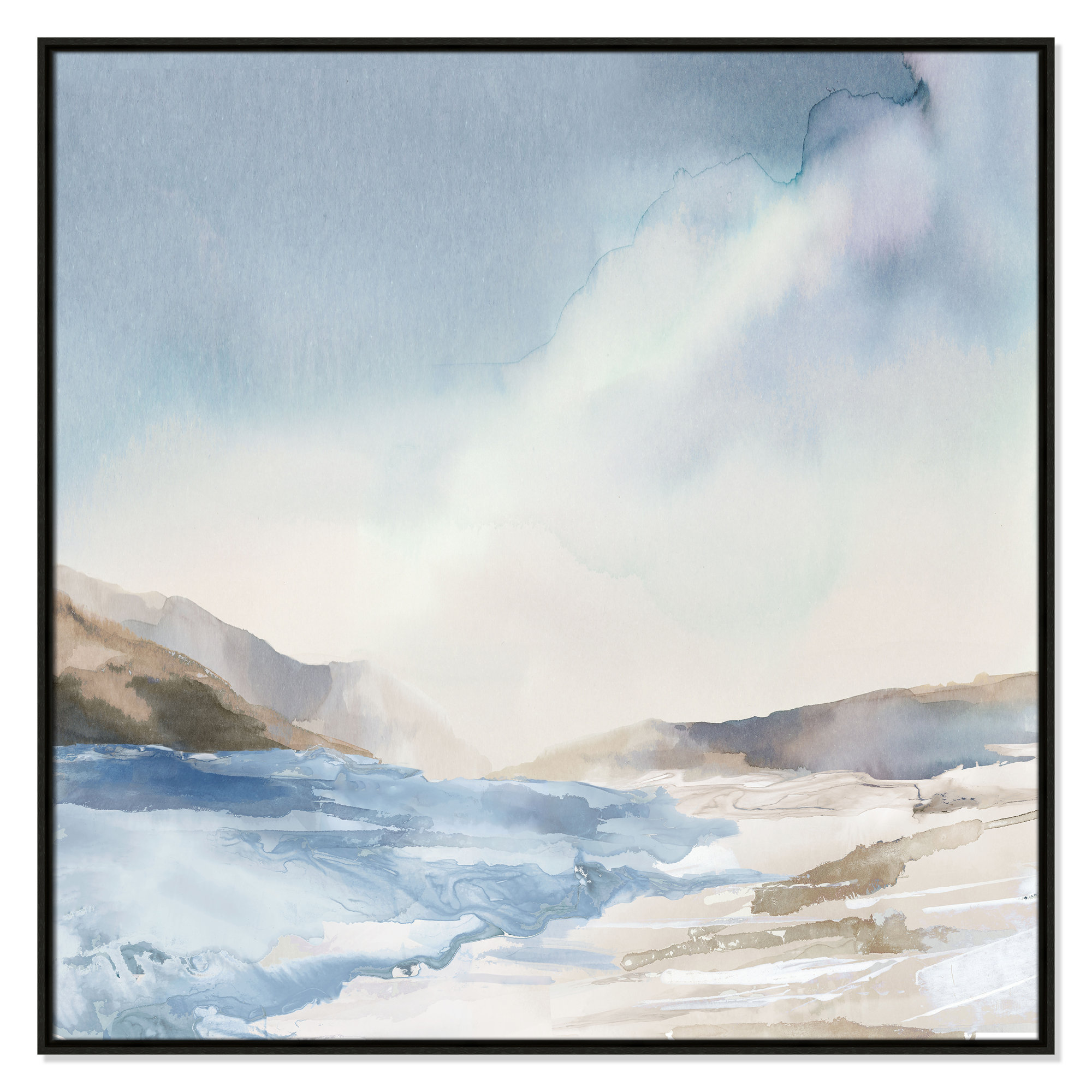 Mystic Shores Print by Mystic Shores, Espresso, 41.5" H x 41.5" W