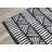 Shelldrake Black White Geometric Contrast Area Rug