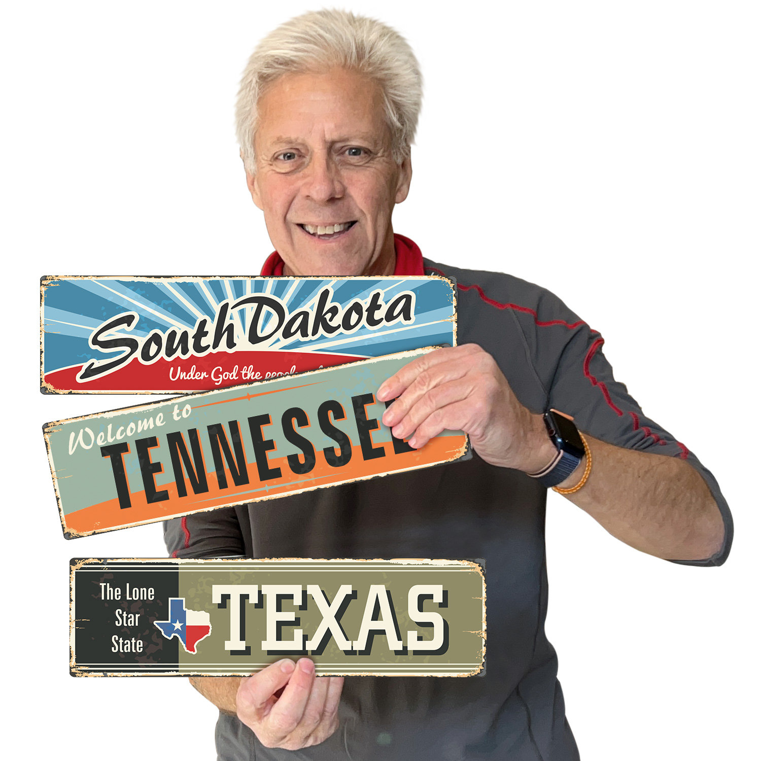 SmartSign Vintage South Dakota Sign, 40 mil Rustproof Aluminum with ...