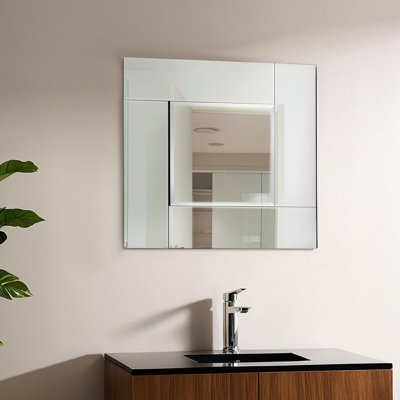 Thibault Glass Flat Wall Mirror