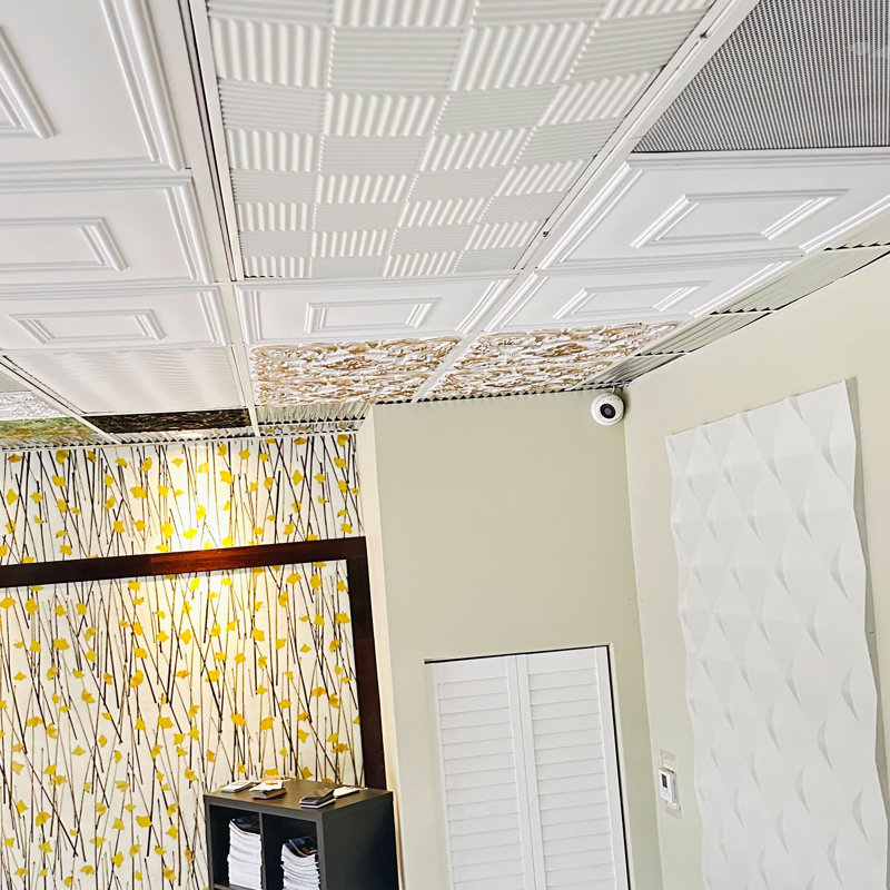 Basket Weave 22 in x 46 in Drop-in Ceiling Light Diffuser Panel 87 sq.ft. / case
