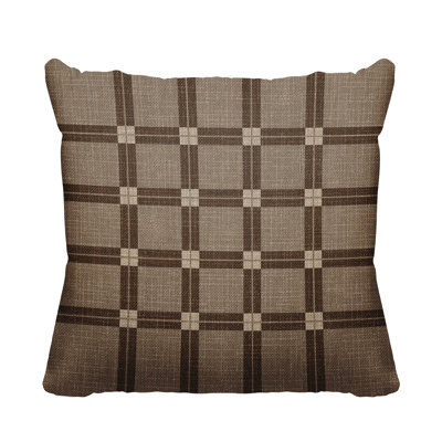 Plaid Indoor/Outdoor Throw Pillow