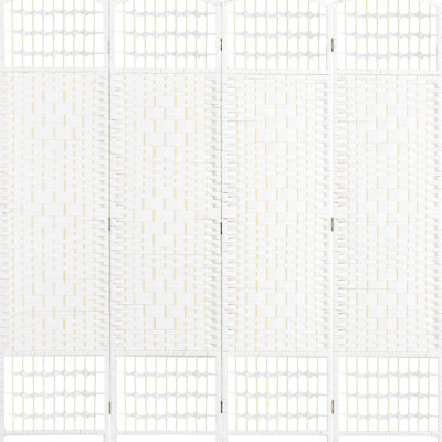 Cloison pliante de 1,70 m (5,6 pi), 4 panneaux, séparation de pièce en fibre ondulée blanche pour bureau à domicile, solution élégante pour préserver l'intimité, écran, pièces et tendance