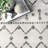 Connie Geometric Moroccan Power Loom Performance Gray Rug-508408096