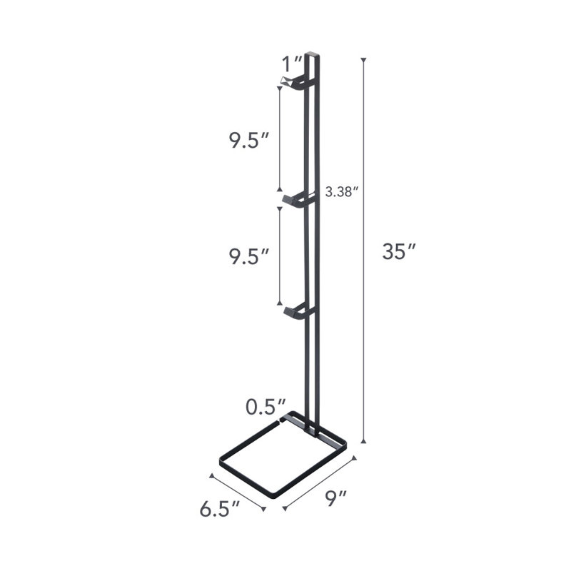 Support pour casque Tower Yamazaki, support de rangement, acier, casques suspendus, Noir