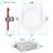 5'' Selectable Color Temperature 12 Watt Dimmable Air-Tight IC Rated LED Canless Recessed Lighting Kit