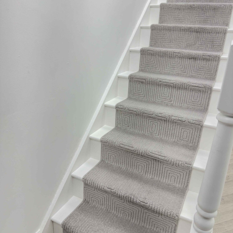 Stair Runner Geometric Area Rug, Runner 66 x 450 cm