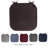 Memory Foam Chair Cushion - Indoor/Outdoor Square Plush Chair Pad with Ties and PVC Dot Backing-887802781