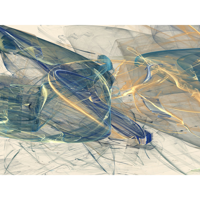 Bluish _ 28900 by Rica Belna, Wrapped Canvas, 24" H x 32" W