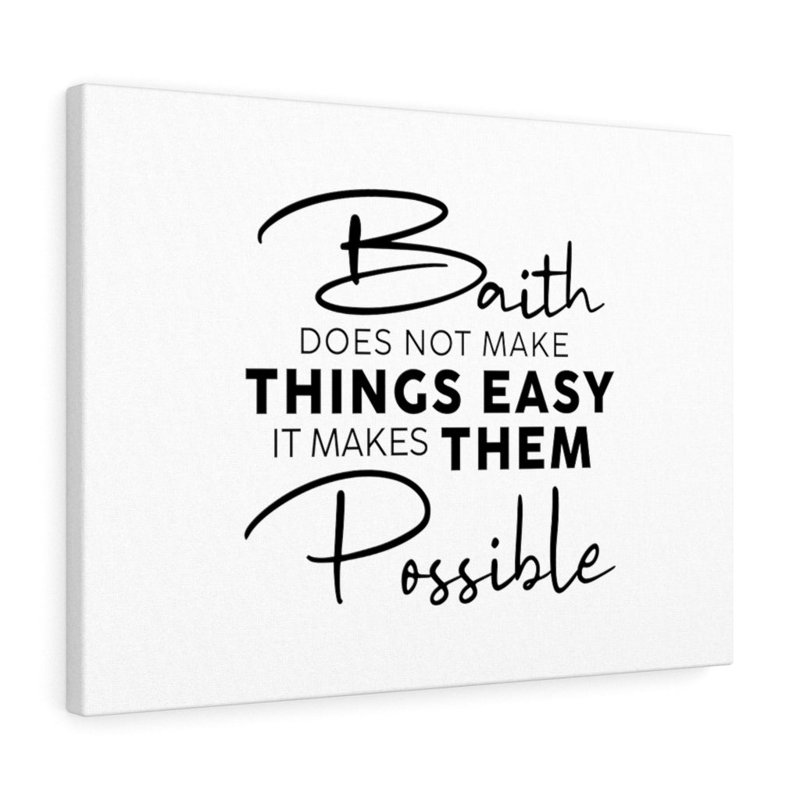 Makes Them Possible - Wrapped Canvas Print, 30cm H x 41cm W