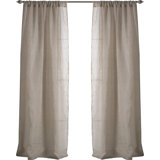 Linen Sheer Curtain Single Panel