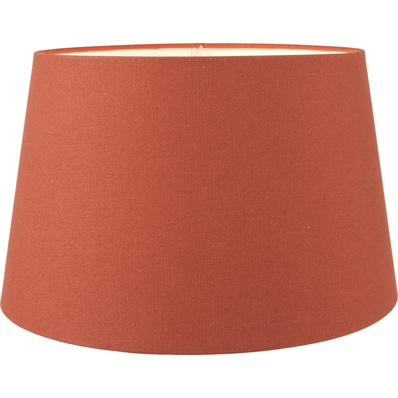 Lorin Cotton Empire Lamp Shade, 22cm H x 35cm W x 35cm D, Orange