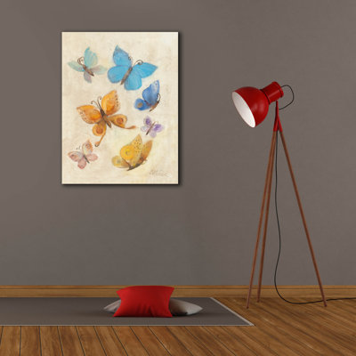 "Butterflies" par Albena Hristova, art mural sur toile, 26 po x 34 po