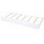 Lit plateforme avec rangement blanc et 4 tablettes