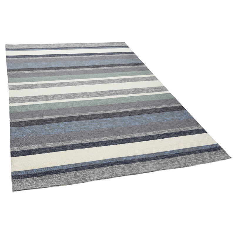 Rosetta Striped Hand Woven Indoor / Outdoor Area Rug, Rectangular 120 x 180cm
