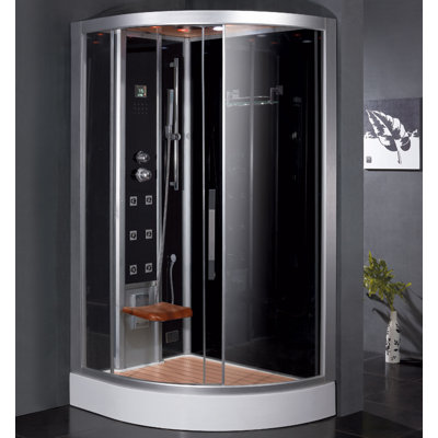 47.7'' W 89'' H Framed Round Steam Shower