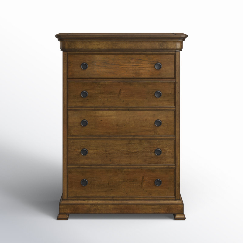 Archivist Solid Wood 44'' W 5 - Drawer Dresser