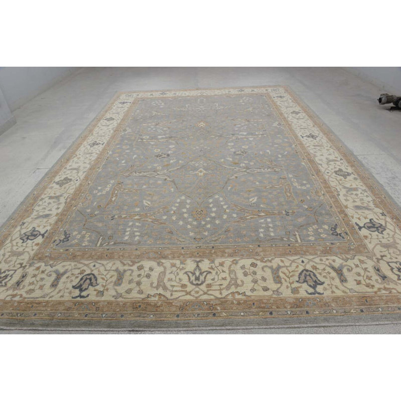 Transitional Hand Knotted Wool Oriental Indoor Rug