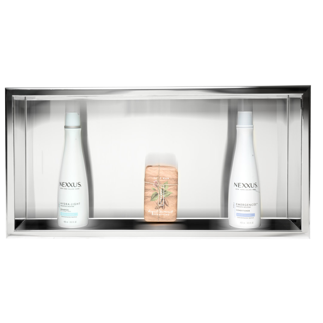 Horizontal Stainless Steel Single Shower Niche Alfi Brand