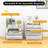 Acrylic Stackable Desktop File Organizer With 5-Compartment Tray And Pencil Holder, Clear
