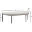 Banc rembourré capitonné beige clair Coastal