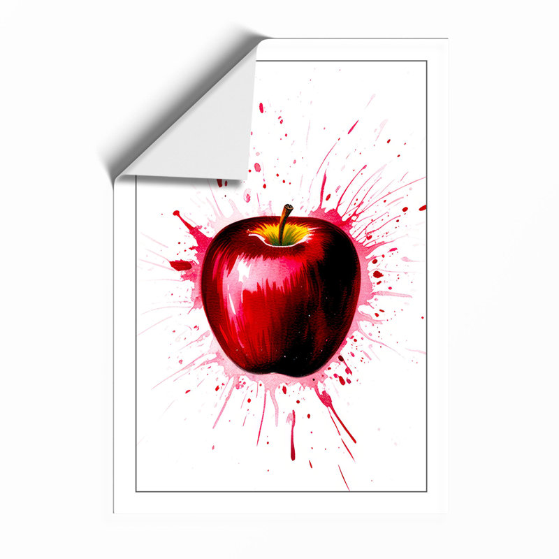 Apple Burst Modern - Framed Print, A1 - 84.1 x 59.4 cm, Unframed