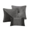 Ensemble de literie de qualité supérieure, grand lit en velours côtelé gris, style maison moderne
