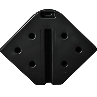 4 Cantilever Umbrella Base Weights 175lb - Black . Secure In Harsh Weather With Water/sand. Portable And Stackable 4 Pieces. Black. Steadfastness Continuously &