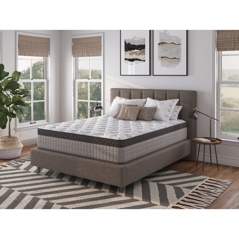 Matelas hybride en mousse viscoélastique gélifiée rafraîchissante, 12", Grand lit