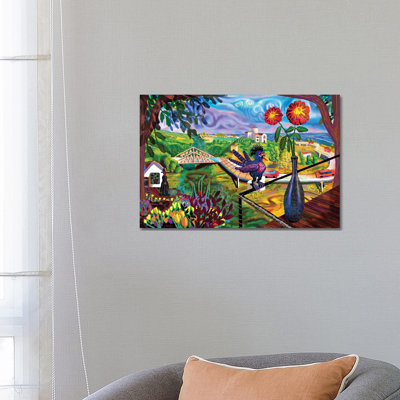 Zipolite par Charles Harker - peinture sur toile tendue