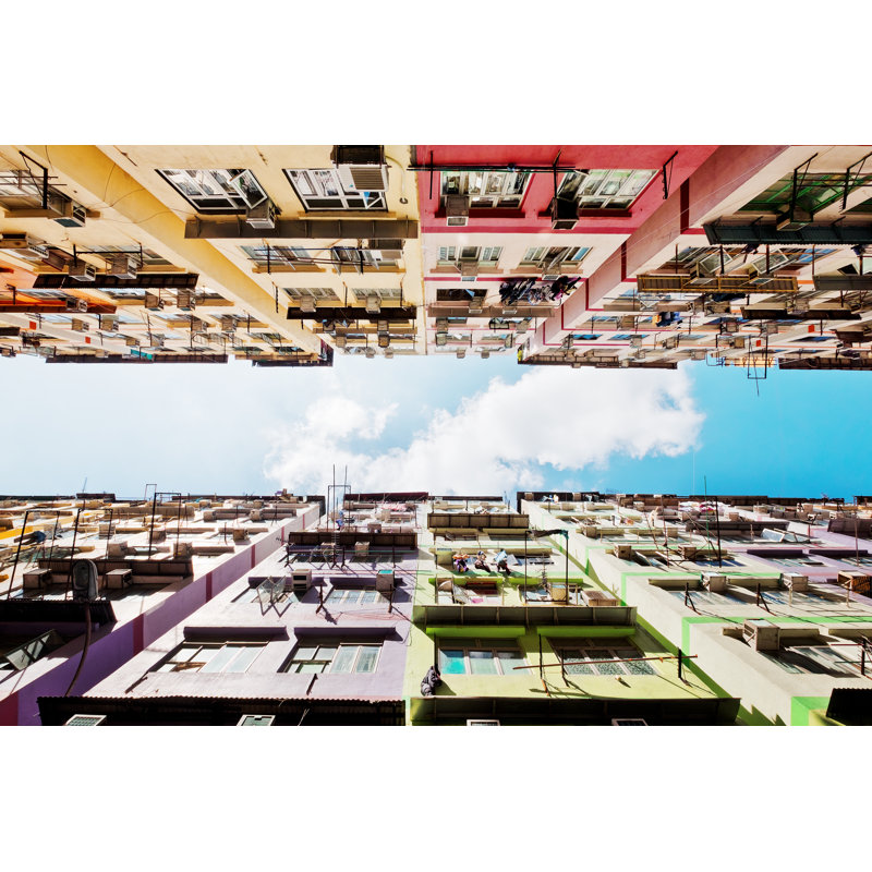 Residential Buildings In Hong Kong by Estherpoon - Wrapped Canvas Print, 30cm H x 46cm W
