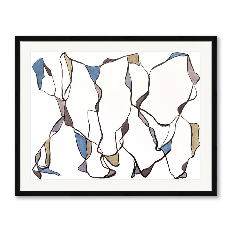 Musing Series 1.1 Print by Susan Arthur, Black Framed Paper, 30" H x 24" W