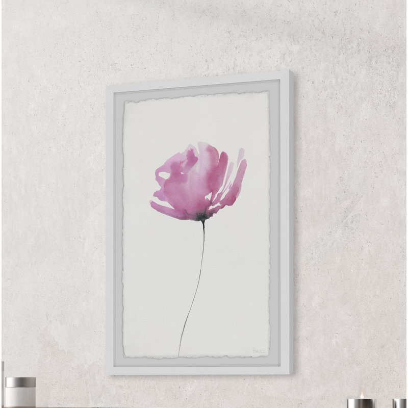 «The Simple Flower», reproduction encadrée, H 24 po x l 16 po x P 1,5 po
