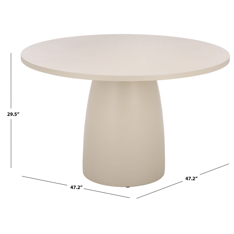 Tina Round Dining Table, Ivory