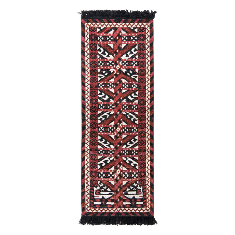 Burano Geometric Area Rug, Runner 3' x 10'