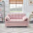 Modern 55" 3-in-1 couch folding sofa bed with two lumbar pillows for living room and office-1408689958
