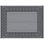 Tapis de pique-nique réversible, extérieur en plastique imperméable 9 pi x 12 pi, bordure noire et grise, pour cour, terrasse, plage, tapis d'extérieur de camping, 12 pi, camping, pique-nique, bordure