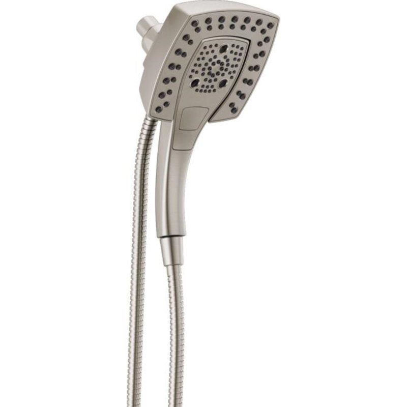 Dual Shower Head with H2Okinetic Technology, Lumicoat Stainless