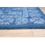 Tapis bleu rustique en laine touffeté à la main Rustic-1807556624