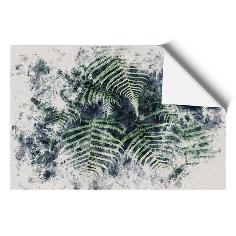 Fern Leaves Vol.1 Watercolour - No Frame Print, 59cm H x 84cm W x 0.1cm D