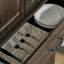 Garde-manger autoportant de 71 po avec 4 portes et 2 grandes armoires, armoire de rangement haute avec tiroir large pour la salle à manger, café