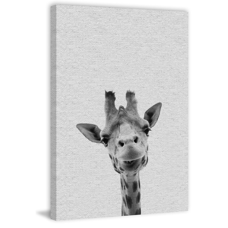 'Cool Giraffe' Print on Canvas, 24" H x 16" W x 1.5" D
