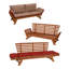 Curtice 165cm Wide Patio Sofa with Cushions