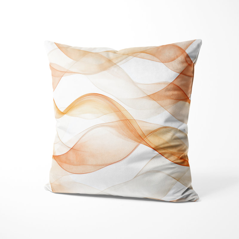 Coussin abstrait - Coussin imprimé Terra, H 20 po x l 20 po