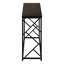 Table d'appoint, console, vestibule, étroit, canapé, salon, chambre à coucher, stratifié brun, métal noir, contemporain, moderne-1202757723