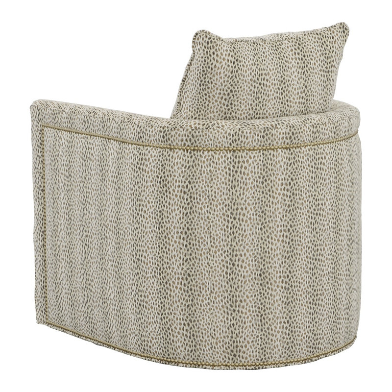 Christine Swivel Armchair, Small Aged Bronze, 3152 Putty