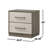 2-drawer Nightstand With Floating Base Design