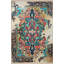 Tapis bleu à motif abstrait multicolore-530720361