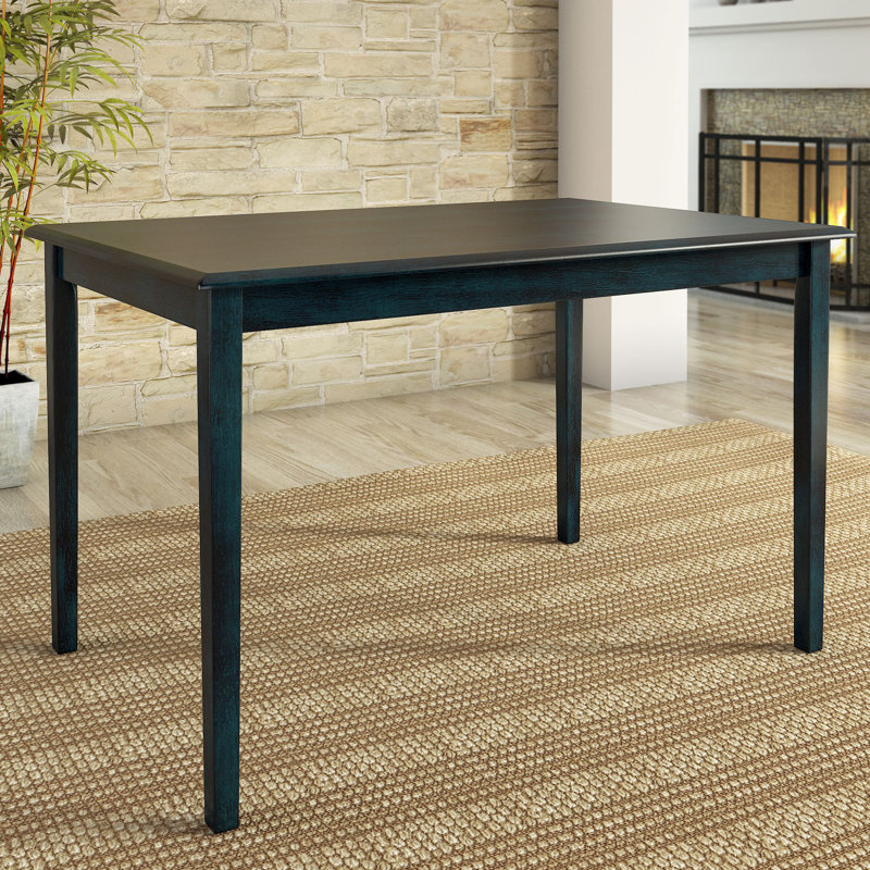 Alexa-Mae Dining Table, Antique Denim, 30" H x 32" W x 48" L